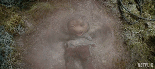 Netflix Advertisement Baby Lying in Dirt