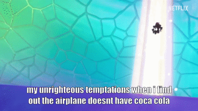 Netflix Cartoon Person Flying Through Air