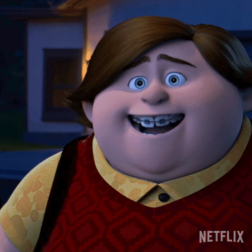 Netflix Cartoon Smiling With Braces