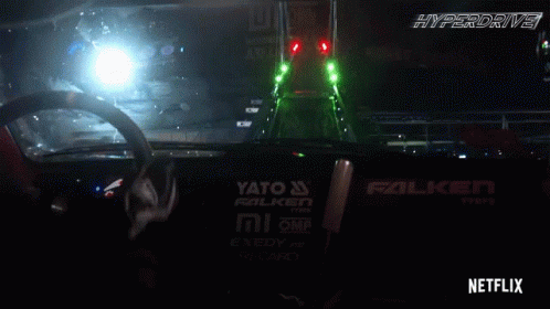 Netflix Hyperdrive Car Driving Over Bridge