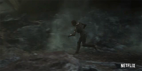 Netflix Man Running from Beam