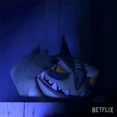 Netflix Poster Cartoon Monster Saying Took You Long Enough GIF