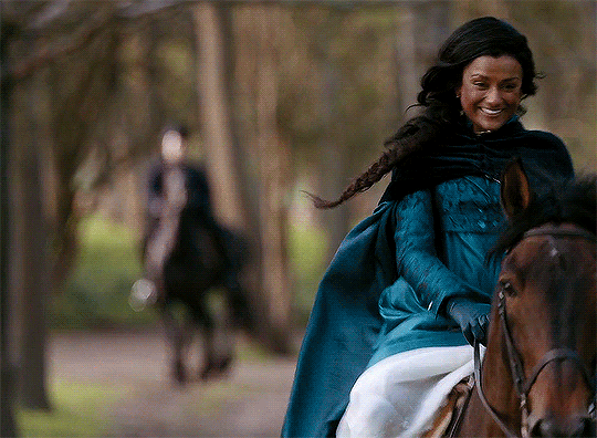 Netflix Series Bridgerton Anthony Riding Horse Smiling GIF
