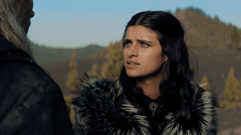 Netflix The Witcher Geralt And Yennefer Serious Talk GIF