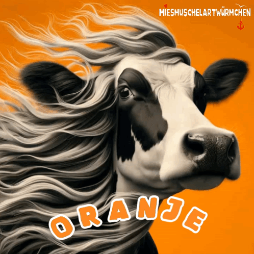 Netherlands Oranje Cow GIF