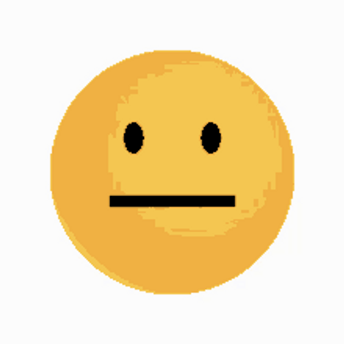 Neutral Face Emoji GIF 