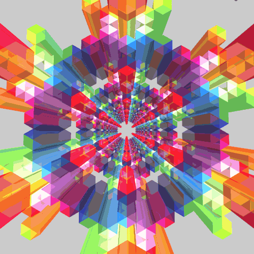 Never Ending Abstract Shapes GIF