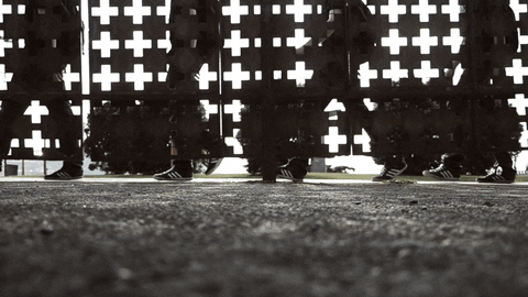 Never Ending Guys Walking GIF