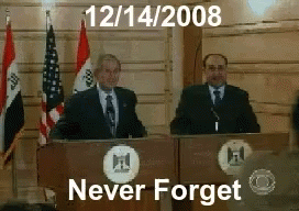 Never Forget Bush Shoe GIF