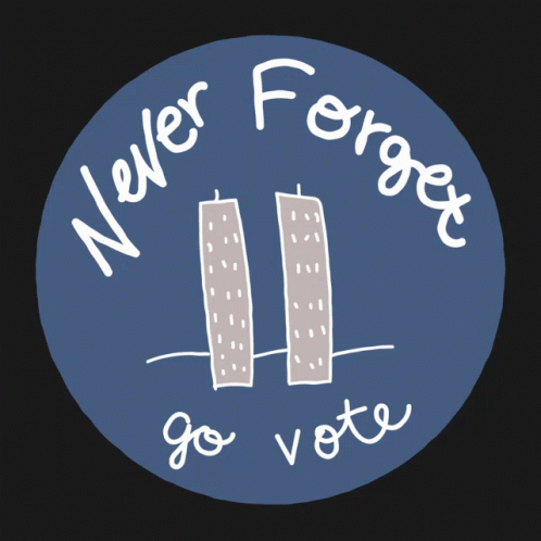 Never Forget Go Vote Sticker