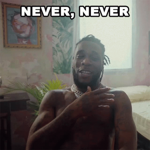 Burna Boy Never Never GIF