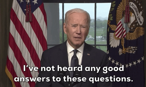 Never Heard Any Good Answer Joe Biden GIF