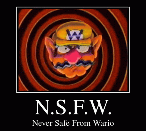 Never Safe From Wario GIF