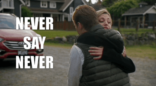 Never Say Never Brooke D'orsay Tight Hugs GIF