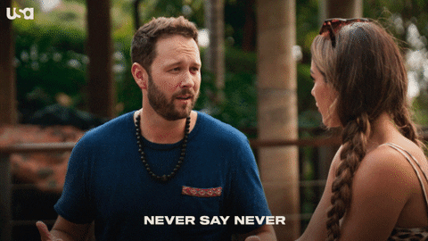 Never Say Never Good Looking Couple Talking GIF