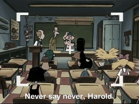 Never Say Never Harold Hey Arnold Animation GIF