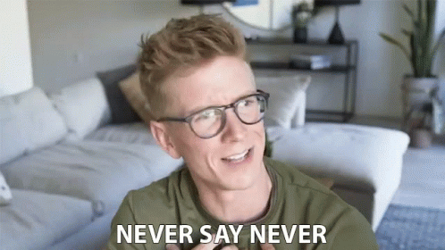 Never Say Never Optimistic Tyler Oakley GIF