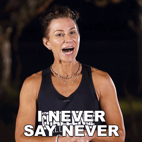 Never Say Never Positive Attitude Fitness Coach GIF