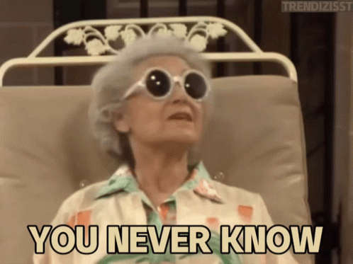 Never Say Never Rose Nylund Golden Girls GIF