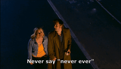 Never Say Never Rose Tyler David Tennant GIF