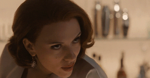 Never Say Never Scarlett Johansson Black Widow GIF