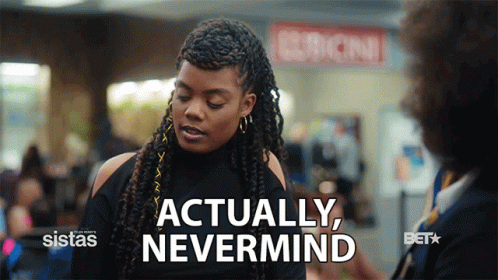 Novi Brown Actually Just Nevermind GIF