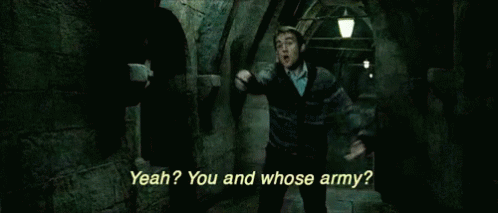 Neville Longbottom Yeah You And Whose Army GIF