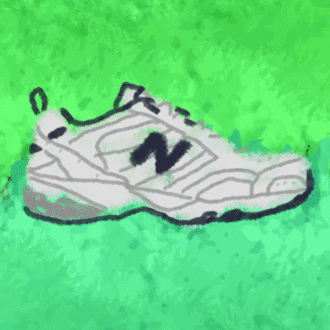 New Balance Cartoon Shoes GIF