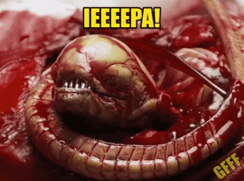 New Born Xenomorph GIF