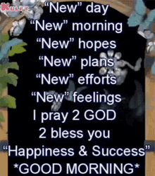 New Day Prayer for Happiness Success