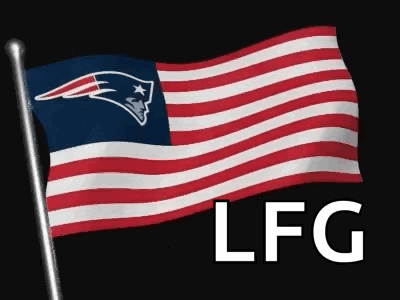 New England Patriots Flag With LFG Logo GIF