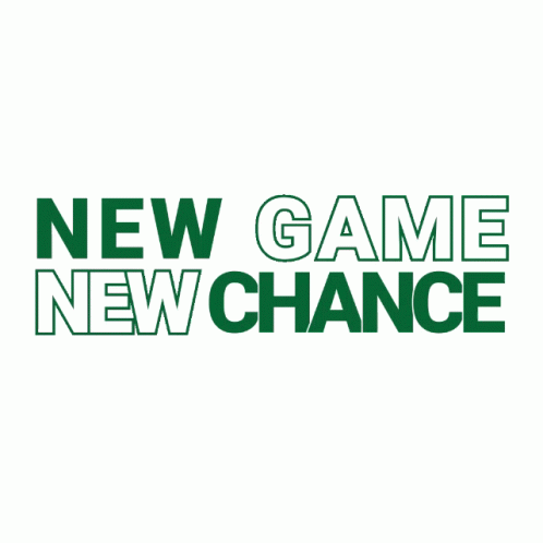 New Game New Chance Logo In Green Letters