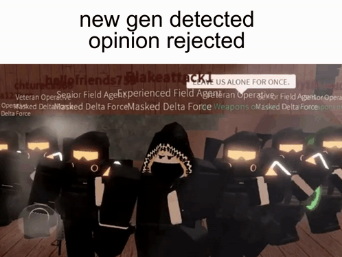 New Gen Detected Opinion Rejected Video Game