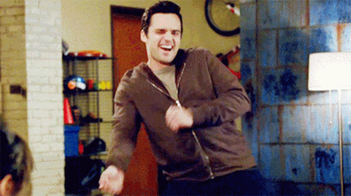 New Girl Artist Jake Johnson Dancing GIF