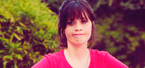 New Girl Jessica Day Sad Face Crackhead GIF