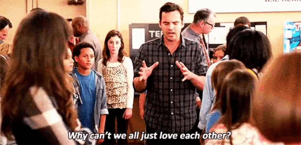 New Girl Love Each Other GIF