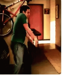 New Girl Panic Moon Walks GIF