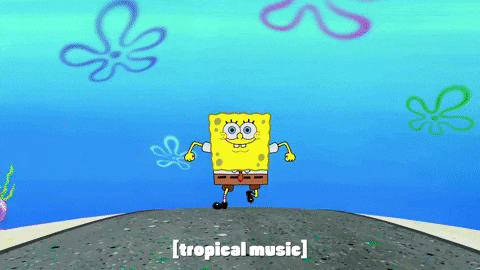 New Job I'm Ready Happy Excited Spongebob Squarepants GIF