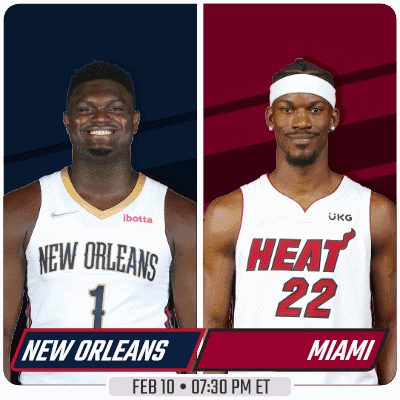 New Orleans and Heat Basketball Players on Poster