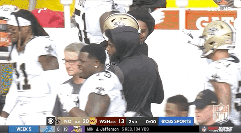 New Orleans Saints Alontae Taylor Got Pat And Tap As Comfort GIF