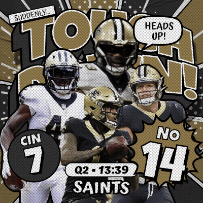 New Orleans Saints Comic Poster GIF