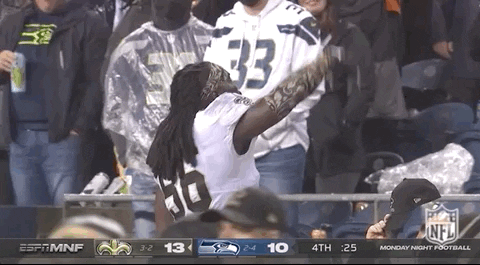New Orleans Saints Demario Davis Facing His Supporters Chanting GIF