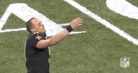 New Orleans Saints Drew Brees Blowing Kisses To His Supporters GIF