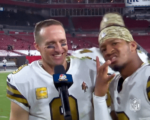 New Orleans Saints Drew Brees Just Smiled And Unbothered GIF