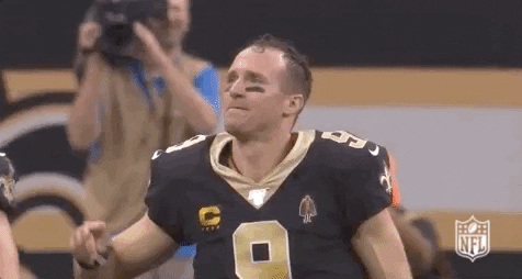 New Orleans Saints Drew Brees Proudly Raise His Right Hand GIF