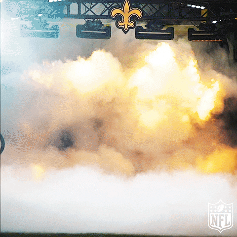 New Orleans Saints Drew Brees Runs For His Grand Entrance GIF