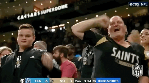 New Orleans Saints Games Got Spiced With Supporters GIF
