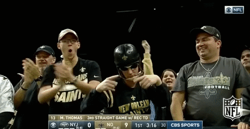 New Orleans Saints Got This Audience So Hyped GIF