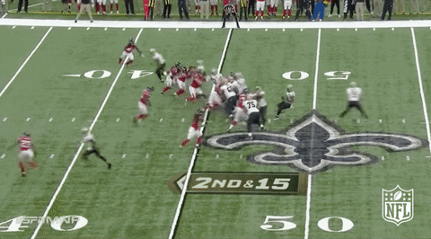 New Orleans Saints Having Tense Game In Their Homecourt GIF