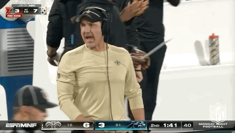New Orleans Saints Head Coach Dennis Allen Got Hyped Up GIF
